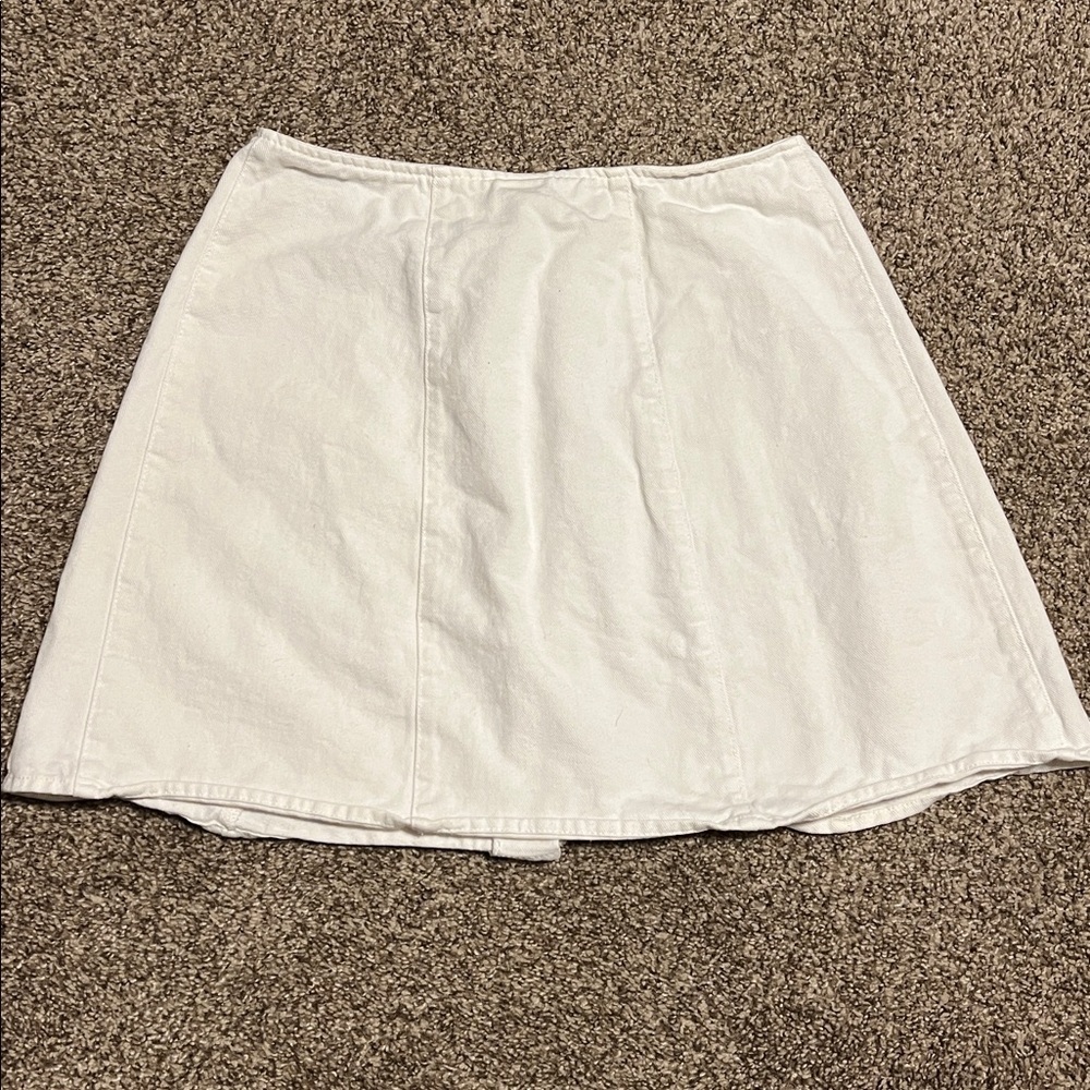 Vintage No Boundaries white jean skirt - Picture 2 of 6